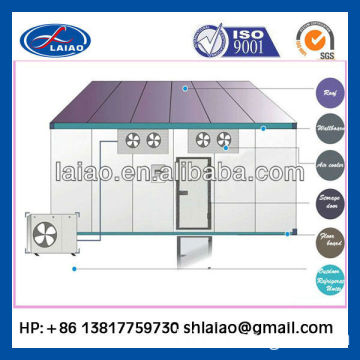 supermarket cold storage for meat and fruits